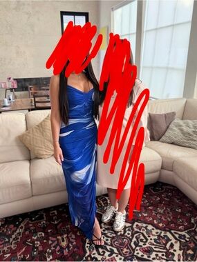 Express Blue Maxi Dress